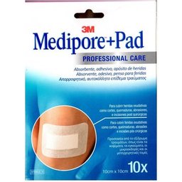 Medipore+ Pansement Stérile 10x10cm 10uts