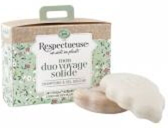 Mon Duo Voyage Solide : Shampoing Extra Doux 35 g + Gel Douche Nutritif 35 g - Boîte 2 produits