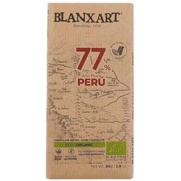 Chocolat Noir 77% Pérou Bio 80g