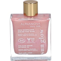 Alphanova Huile scintillante Pink Glow aux huiles bio jojoba argan framboise