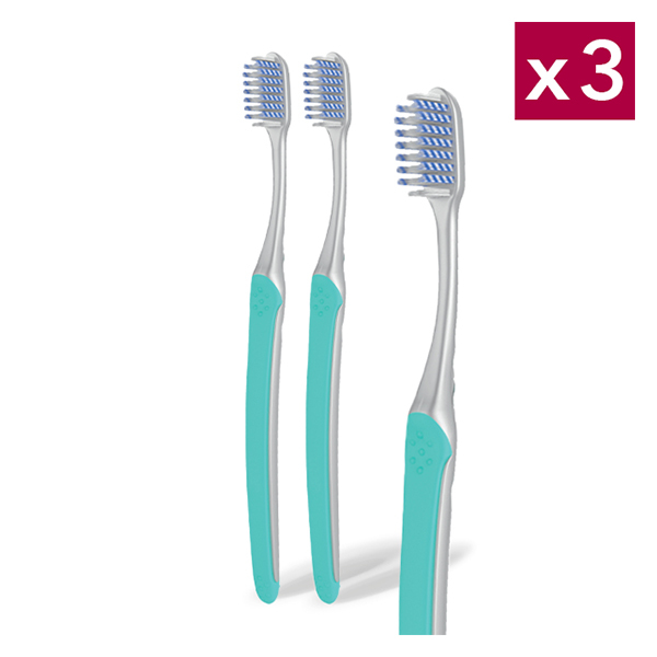 Brosse à dents Anti-caries Ortho lot de 3