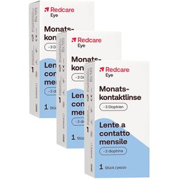 Redcare Eye Lentille de contact mensuelle -3 dioptries