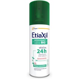 - Déodorant Végétal - Certifié BIO Parfum Lotus 24H - Aisselles - Adapté aux peaux sensibles - Spray - 100 ml