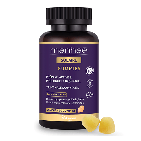 Solaire Gummies Prépare, active et prolonge le bronzage 60 Gummies
