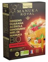 Manuka Royal Énergie Boostée Bio 20 Ampoules - Boîte 20 ampoules de 10 ml
