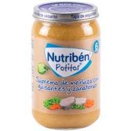 Merlu de Potito Nutriben aux pois 235Gr
