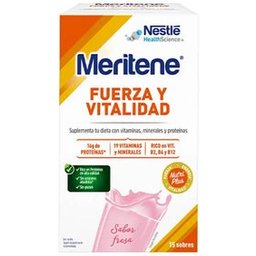 Meritene® Force et Tonus Shakes Goût Fraise 15 sachets