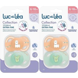 LUC ET LEA Duo de sucettes anatomiques – Lama et Cactus
