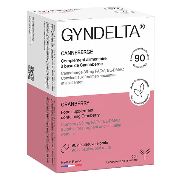 Gyndelta Canneberge 90 gélules
