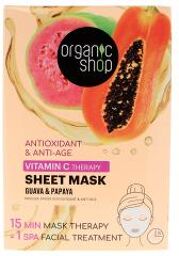 Masque Papier Goyave & Papaye Antioxydant & Anti-Âge 1 Masque - Sachet 25 g