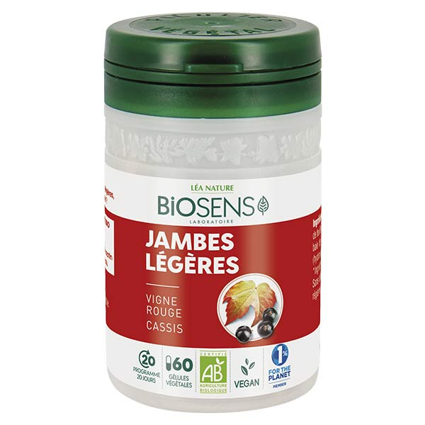 Jambes Légères Bio 60 gélules végétales