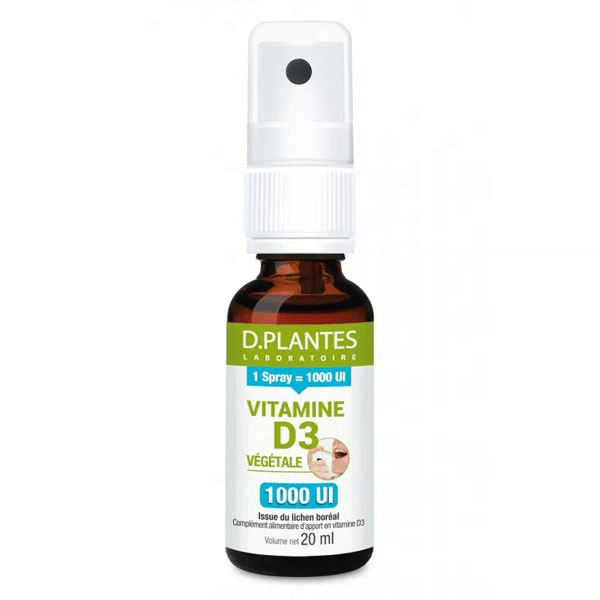 Vitamine D3 1000UI Végétale Spray 20ml