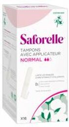 16 Tampons Normal en Coton Bio Avec Applicateur - Boîte 16 tampons