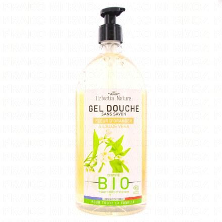 HELVETIA NATURA Gel douche fleur d'oranger aloe vera 1L
