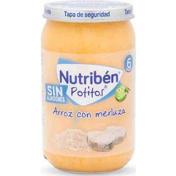 Nutribén Petits Pots Sans Amidon Riz Au Merlu +6m 235g