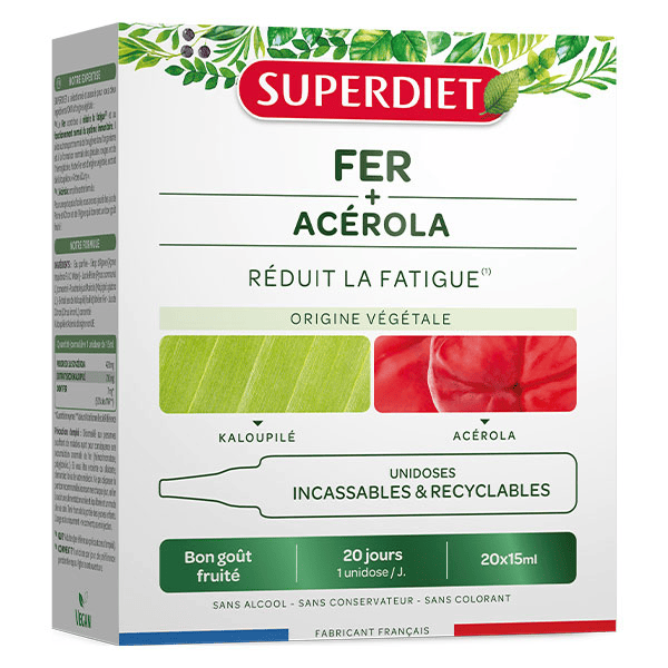 Fatigue Fer Acérola - Cure de 20 jours