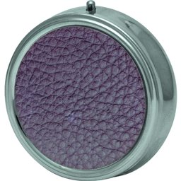 Pilulier Pocket Cuir Taupe