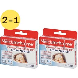 Mercurochrome Strips sutures adhésives