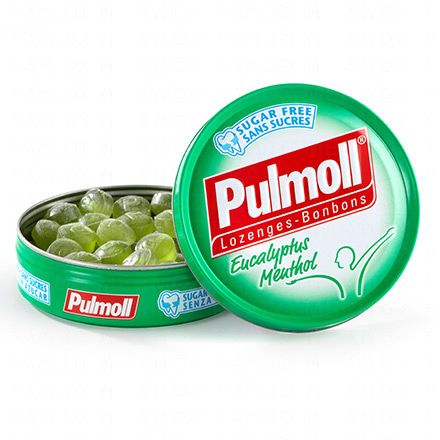 Pastilles eucalyptus Menthol sans sucre boîte de 45g