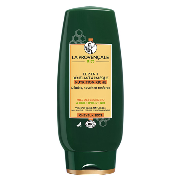 Nutrition Riche L'Après-Shampoing 2-en-1 Démêlant et Masque Bio 200ml