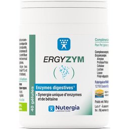 Ergyzym Enzymes Digestives 40 Gélules