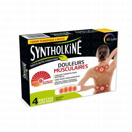 Syntholkiné patch chauffant grand format x4