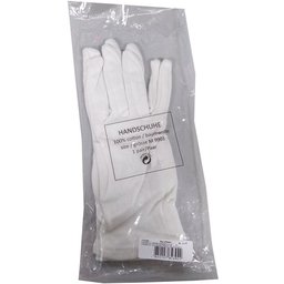 Hausella Gants en coton blanc taille M