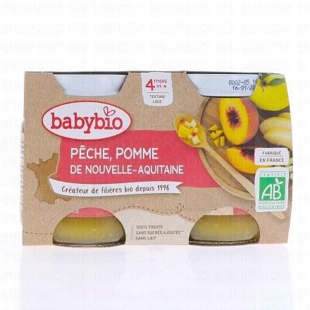 Fruits - Petits pots Pomme / Pêche dès 4 mois 2x130g