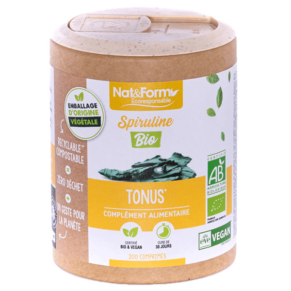 Écoresponsable Spiruline Bio 200 comprimés