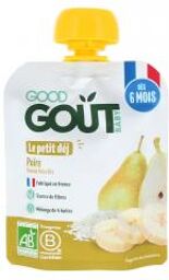 Le Petit Déj Banane Poire Riz dès 6 Mois Bio 70 g - Gourde 70 g