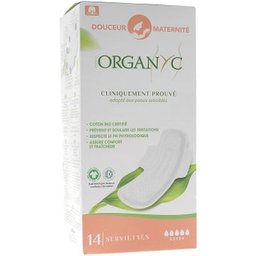 Serviettes Douceur Maternité Extra Coton Bio 14uts