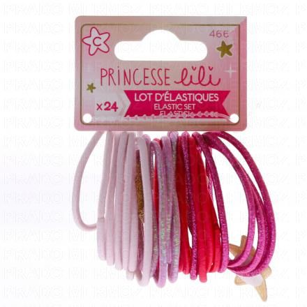 PRINCESSE LILI Lot d'élastiques x24