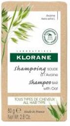 Avoine Shampoing Solide Extra-Doux au Lait d'Avoine - Usage Fréquent - Tous Types de Cheveux 80 g - Pain 80 g
