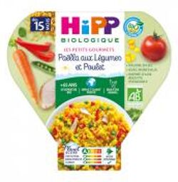 Les Petits Gourmets Paëlla aux Légumes et Poulet dès 15 Mois Bio 250 g - Plat 250 g