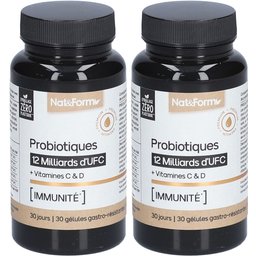 Nat&Form Probiotiques 12 Milliards d'UFC + Vitamines C & D