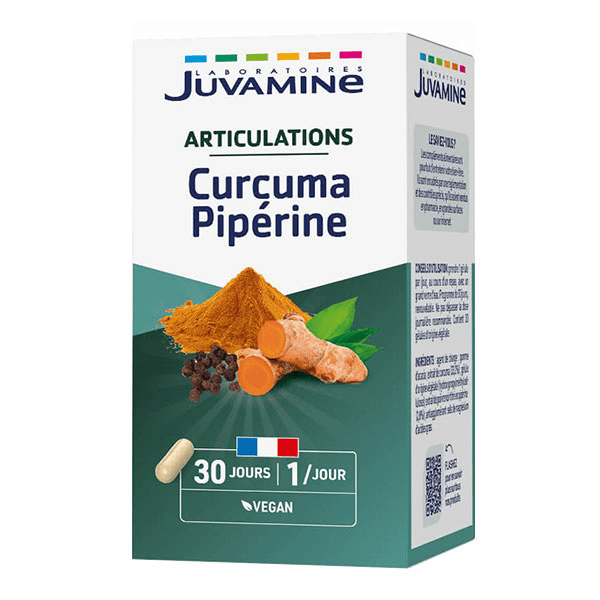 Articulations Curcuma Piperine 30 gélules