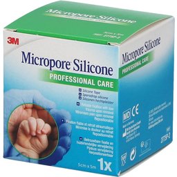 3M™ Micropore™ Silicone Sparadrap 5 cm x 5 m