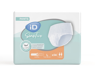 iD Sensitive Pants Normal Large - 8 paquets de 14 protections