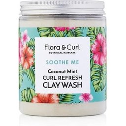 Flora & Curl - Nettoyant à l'argile à la menthe et à la noix de coco pour rafraîchir les boucles 260g