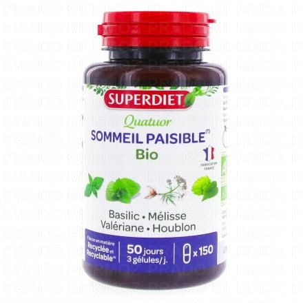 Quatuor Sommeil Paisible Bio 150 gélules