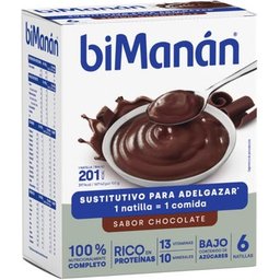 Bimanan BeSlim Crème au chocolat 6 sachets 50g