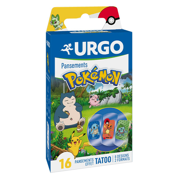 Pokémon Effet Tatoo Boite de 16 pansements