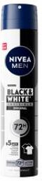 Men Black & White Invisible Anti-Transpirant 72H Déodorant Spray 200 ml - Flacon-Aérosol 250 ml