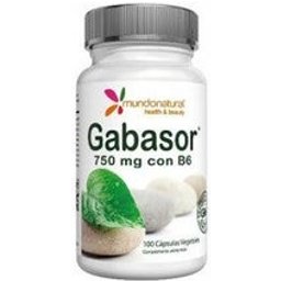 Gabasor Natural World 750 Mg Avec B6 100 Capuchon B6 100
