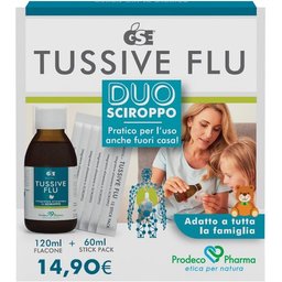 Pack Tussive Flu Duo Syrup 120ml + 6 Sticks
