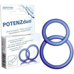 Kit Duo Potenz Anneaux bleus Grand Pénis XL 2 pièces
