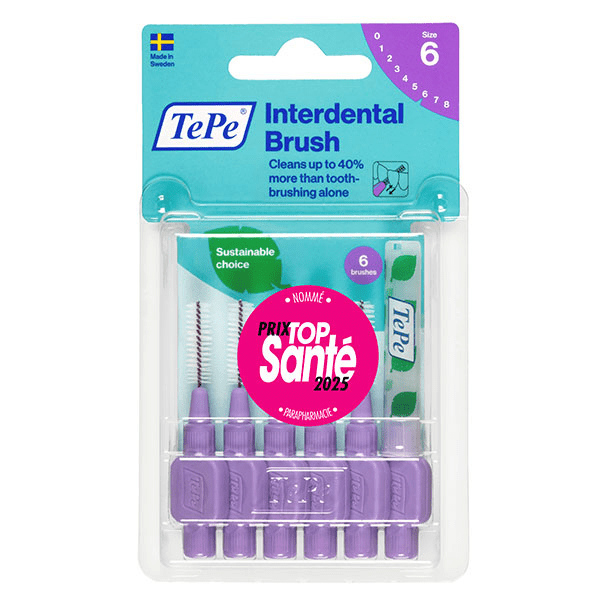 Brossettes Interdentaires Originales Violet 1.1 mm 6 brossettes