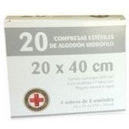 Gasa Esteril Algodon Compresas 20 U
