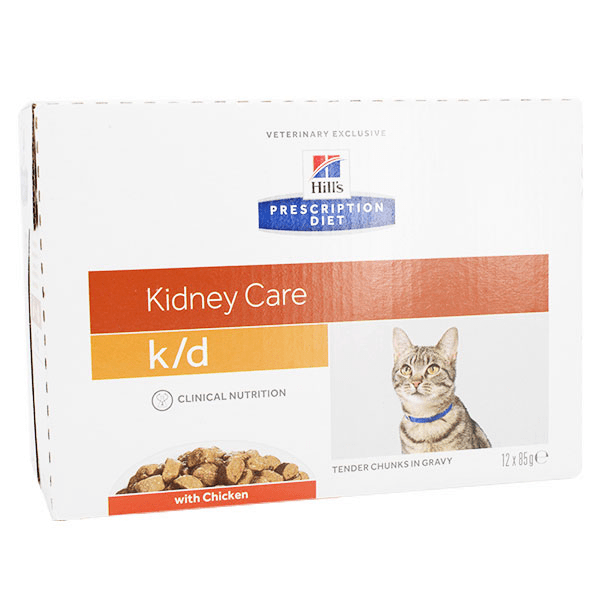Prescription Diet Feline K/D Kidney Care Aliment Humide Poulet 12 x 85g