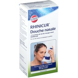 Rhinicur Douche Nasale + 4 Sachets de Sel de Rinçage Nasal